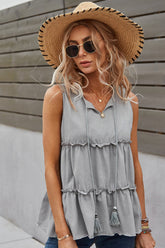 Loose Solid Color Vest