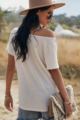 Round Neck Stitching Shirt