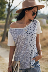 Round Neck Stitching Shirt