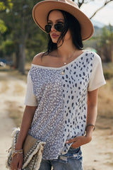 Round Neck Stitching Shirt