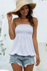 Loose Hem Off-the-shoulder Tube Top