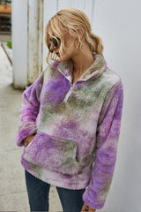 Tie-dyed Plush Top