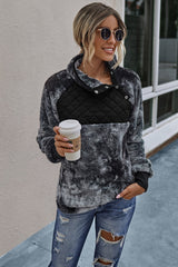 Patchwork Tie-dyed Hoodies