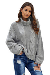 Twisted Knit Long Sleeve Sweater