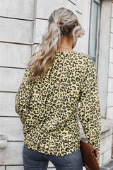 V-neck Leopard Top