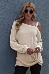 Off Shoulder Loose Long Sleeve Top