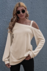 Off Shoulder Loose Long Sleeve Top