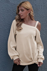 Off Shoulder Loose Long Sleeve Top