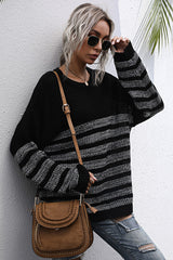 Loose Round Neck Long Sleeve Sweater