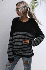 Loose Round Neck Long Sleeve Sweater