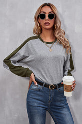 Round Neck Long Sleeve T-shirt