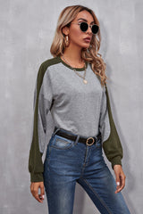 Round Neck Long Sleeve T-shirt