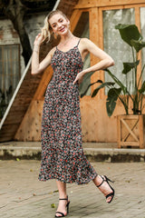 Printed Strappy Slim Dress