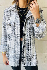 Come Around Plaid Heavy Knit Shacket