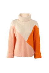 Contrast Lapel Pullover
