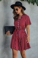 Feel All Money Stripe Dress