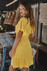 Floral Ruffled Dress