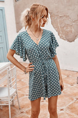 Dot Printed Romper