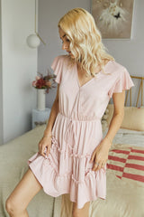 Plain Ruffled Dress