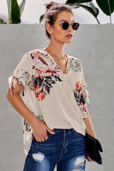Loose Cross Printed Shirt