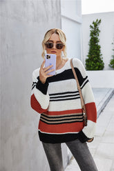 Loose Pullover Knitted Thick Sweater