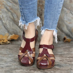 Round Head Wedges Sandals