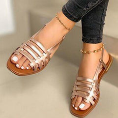 Gladiator Open Toe Flats Sandals