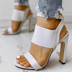 Fish Mouth High-Heeled Sandals