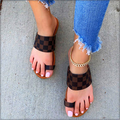 Retro Checkerboard Slippers
