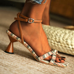 Roman Holiday Buckle Square Head Sandal