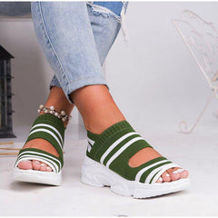 High Heels Platform Knitting Sneakers
