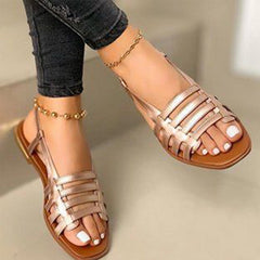 Gladiator Open Toe Flats Sandals