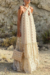 Halter Neck Three-dimensional Cake Dress