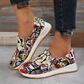 Graffiti Zipper Tendon Sole Fats Sneakers