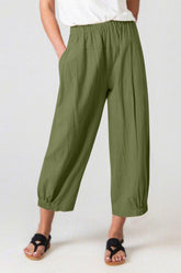 On My Heart Cropped Wide Leg Pants