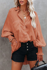 Wind of the Mediterranean Thin Mid-length Shirt Top