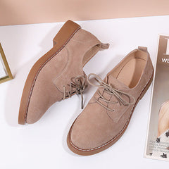 Classic British lace-up Flat Leather Shoes