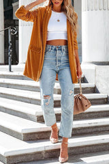 Don't Think Twice Velvet Cardigan Coat