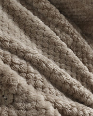 Button Closure Rounded Hem Hooded Sweatshirt Jacket