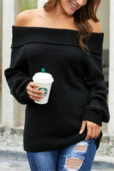 Chic Off Shoulder Sweater
