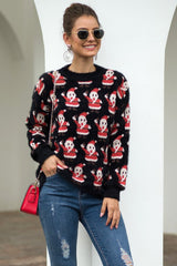 Christmas Santa Claus Plush Pullover