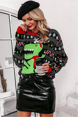 Christmas santa claus reindeer pullover