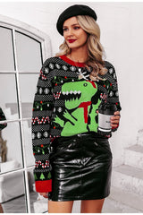 Christmas santa claus reindeer pullover