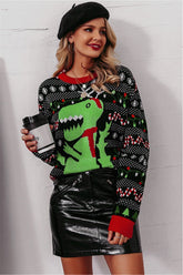 Christmas santa claus reindeer pullover