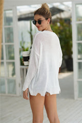 Coconut Palm Drop Shoulder Sweater