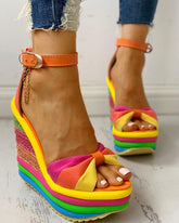 Colorful Leisure Wedges Sandals