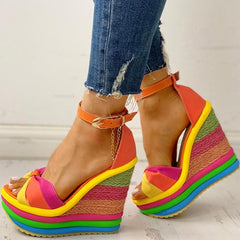 Colorful Leisure Wedges Sandals