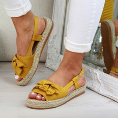 Espadrille Platform Buckle Sandals