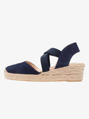 Espadrille Wedge Sandals Elastic Band Slip On Sandals