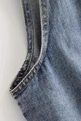 Front Pockets Denim Overalls